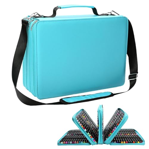Étui de Rangement pour marqueurs MarqueX, Sac à Crayons de Grande Capacité 35x26x13cm, boîte de Loisirs Créatifs pour En