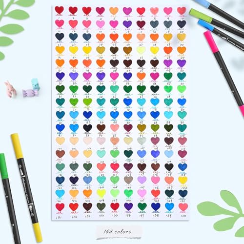 Ohuhu Couleurs Feutres Adulte Enfants Feutre Double Pointe Aquarelle Dessin Manga Scрапбукинг – Sac de Transport