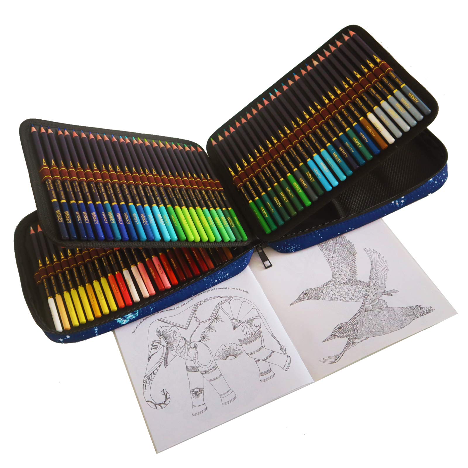 Zeybe Crayons de Couleur Professionnels 120 Pièces, Mines de Qualité Supérieure pour Adultes et Enfants, Idéal pour Colo